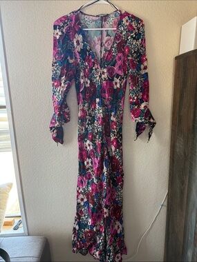 Zara floral maxi dress